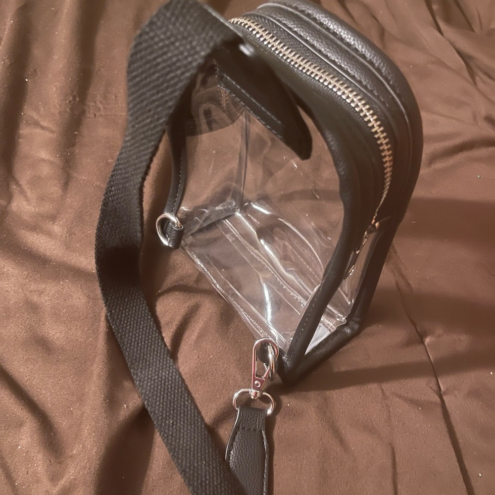 Black and Clear Crossbody Bag